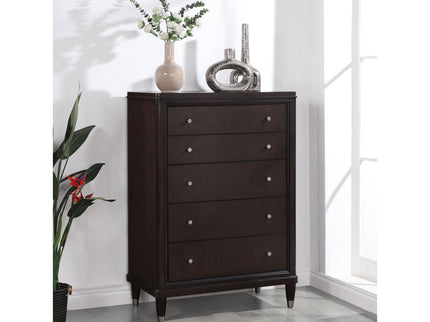 Niguel - 5 Drawer Chest Storage Furniture - Brown