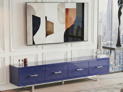 TV Stand With Slatted Drawers