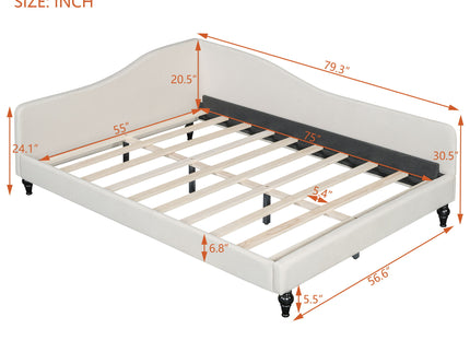 Modern L Shaped Daybed With Legs