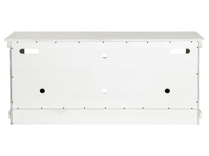 Castleton - TV Stand Media Console With Open Shelves And Storage Compartments - Antique White