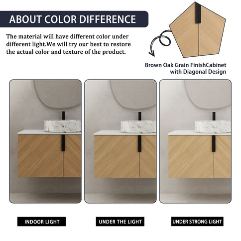 Wall Mounted Bathroom Vanity & Art Sink