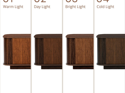 70" TV Stand With Ample Storage, Refined Curved Corners - Dark Brown