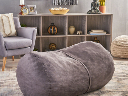 Michael - Modern Cylindrical Suede Bean Bag Chair