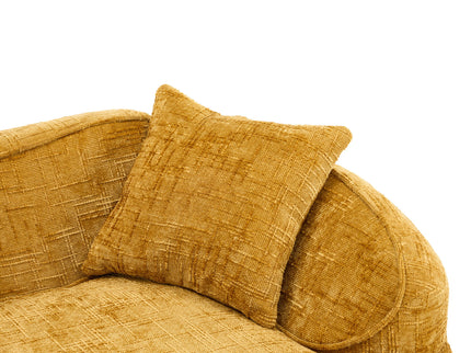 Curved Compressed Sofa, Nordic-Style Design For Living Room