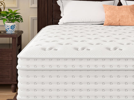 12'' Hybrid Mattress, Memory Foam & Pocket Springs For Pressure Relief