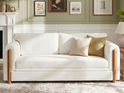 Modern 3 Seater Upholstered Couch Sofa For Living Room