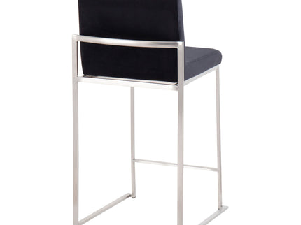 Fuji - Contemporary High Back Counter Stool, Functional Design