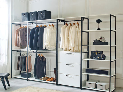 Fiona - Freestanding 4 Tower Walk-In Closet System - White