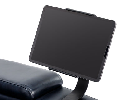 270° Power Swivel Recliner Home Theater Chair With Hidden Arm Storage, LED Light, Cup Holder, And Tray Table