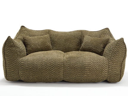 Comfortable Dual Beanbag Chair With High Resilience Foam Core For 2 People