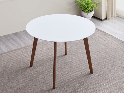 Dining Table - Brown / White