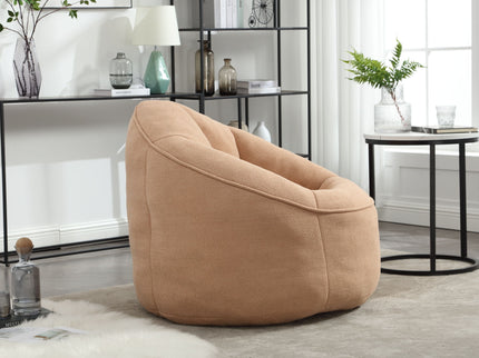 Bedding Bean Bag Sofa Chair High Pressure Foam With Footrest