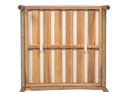 Modern Outdoor Woven Lounge Chair With Solid Wood Frame - Teak