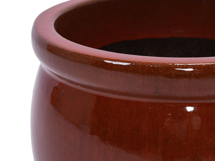 3 Pieces Ceramic Flowerpot, Planter For Patio, Garden Or Windowsills