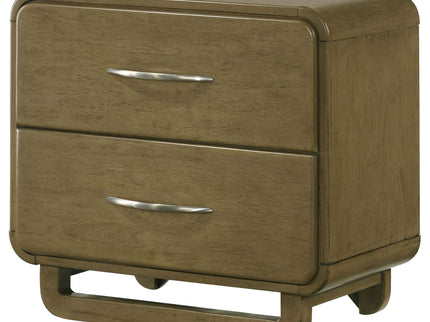 Tully - 2 Drawer Nightstand - Nutmeg Brown