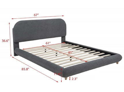 Contemporary Low-Profile Platform Bed
