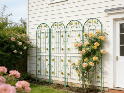 Metal Garden Trellis Rustproof Trellis For Climbing Plant Outdoor Flower Support