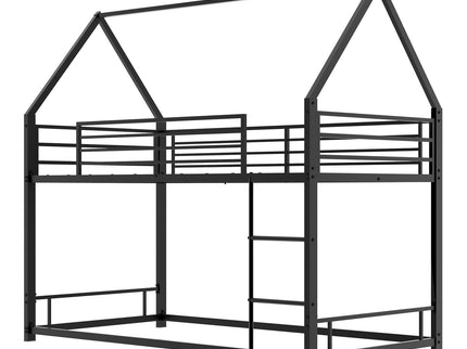 Bunk Bed With Safety Guardrails, No Box Spring Needed