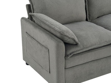 Modern Single Seat Accent Chair With Side Storage Pockets