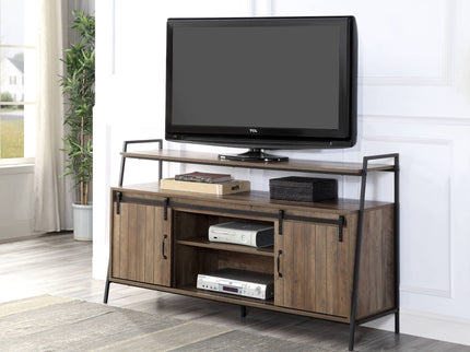 Rashawn - Rustic TV Stand - Oak