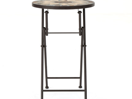 Silvester - End Table - Beige / Black