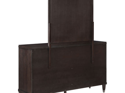 Navarro - 6 Drawer Dresser With Mirror - Brown