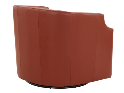 Emmett - Swivel Glider Barrel Chair With Clip Arm Design