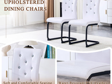 Alligator Skin Upholstered Dining Chairs