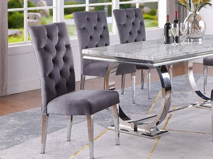 Modern Upholstered Tufted Dining Chair (Set of 2)