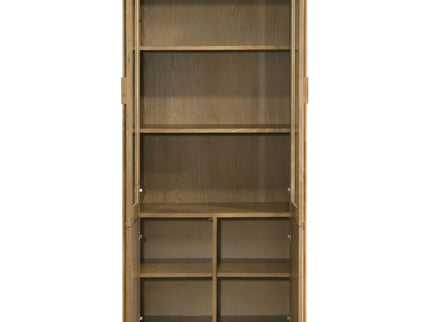 Dreydon - 4 Door Display Cabinet - Light Brown