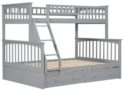 Bunk Bed With Drawers, Convertible Storage Bed