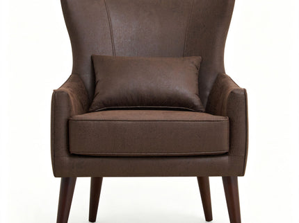 Leisure Chair With Curved Backrest