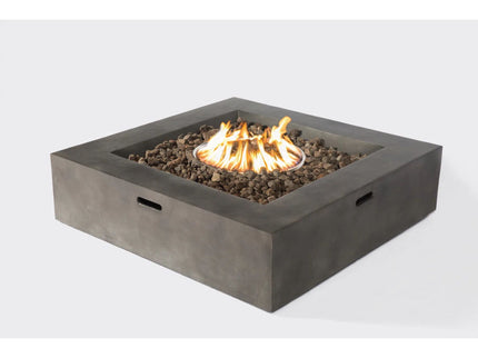 Contemporary Patio Seating Set With Fire Pit