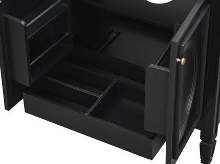 Double Sink Bathroom Vanity Set With Wall Mount Mirror Cabinet