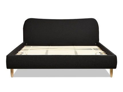 Roman - Curved Headboard Upholstered Platform Bed