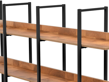 Vintage Industrial 5 Tier Open Bookcase
