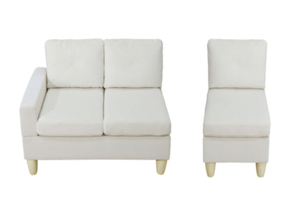 Modular L - Shaped Sectional Sofa 6 Seater 4 Piece Couch With Chaise