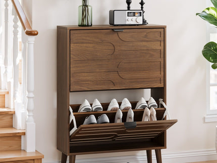 Medieval - Independent Shoe Cabinet With 2 Flip Drawers