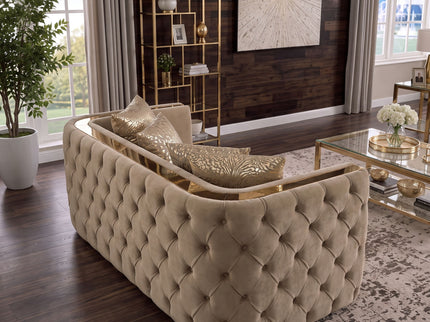 Naomi - Button Tufted Loveseat