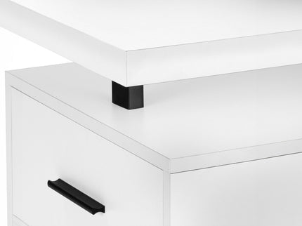 Computer Desk For Home Office, Laptop, Left, Right Set - Up, Storage Drawers, Contemporary & Modern