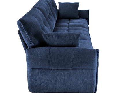Modern Sofa & Pillows, Textured Cover, High Rebound Cushions