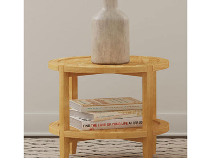 Isbell - Round Table With Storage Shelf