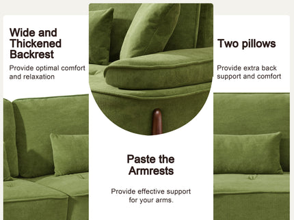 Comfortable Deep Seated Sofa With Pillows