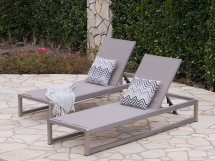 Chaise Lounge With 5 Reclining Positions, Outdoor Patio Lounge Chairs