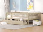 Light Brown / Full / 2 Drawers