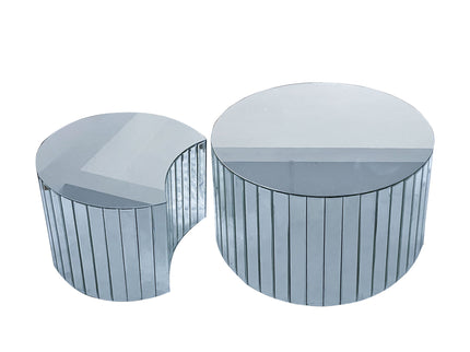 Coffee Table - Silver / Mirror