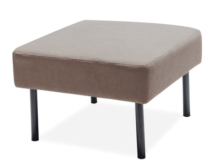 Modern L Shaped 3 Seater Sofa With Ottoman, Upholstered Couch For Small Spaces