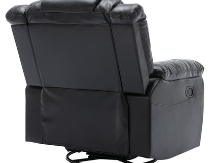 360° Swivel And Rocking Home Theater Recliner Manual Recliner Chair With Wide Armrest For Living Room