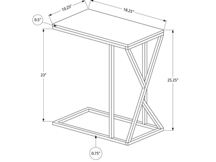 Accent Table C - Shaped, Contemporary & Modern