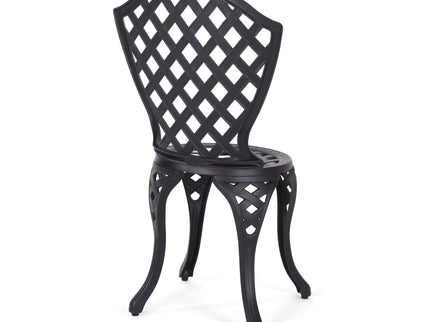 Bono Metal Bistro Set - Black